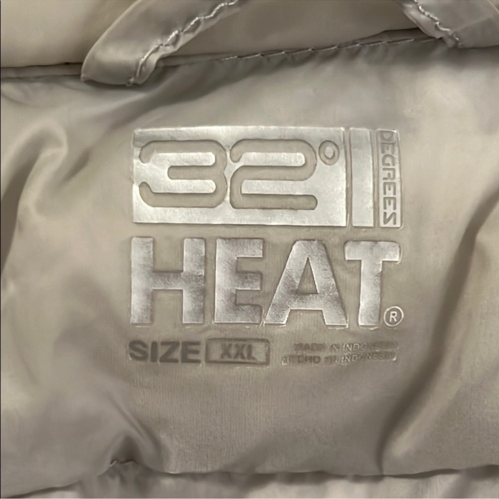 32 Degrees Heat Quilted Puffer Vest Gray XXL - Picture 6 of 8